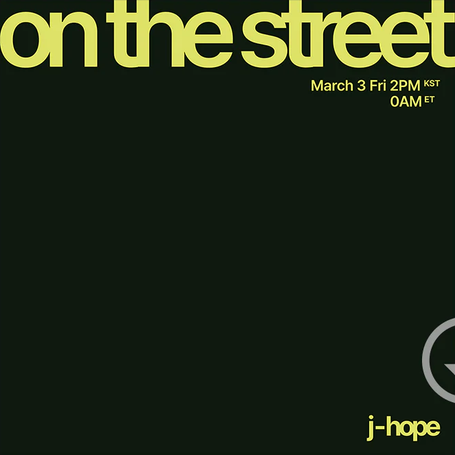 J-Hope’s 'on the street' digital single available for pre-order