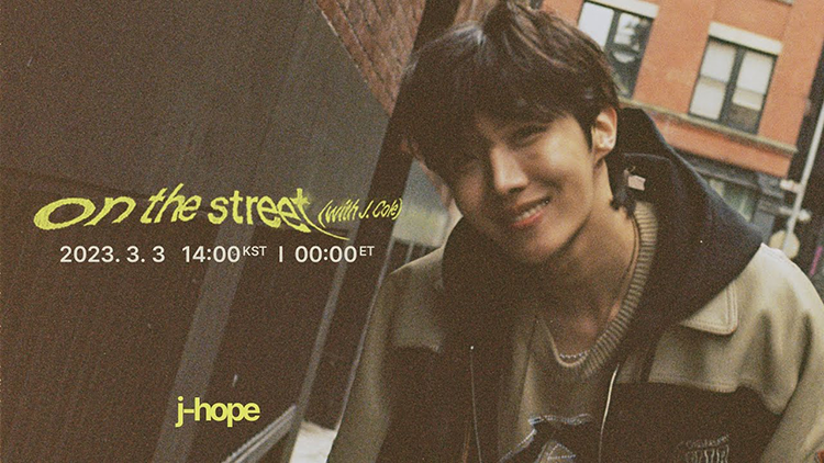 j-hope's 'on the street' debuts at #60 on the Billboard Hot 100