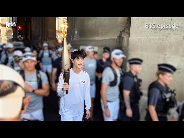 WATCH: (EPISODE) 진 (Jin) @ Paris 2024 as the Torchbearer - BTS (방탄소년단)