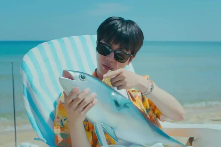 WATCH: Jin goes fishing in full-length version of 'Super Tuna' special video