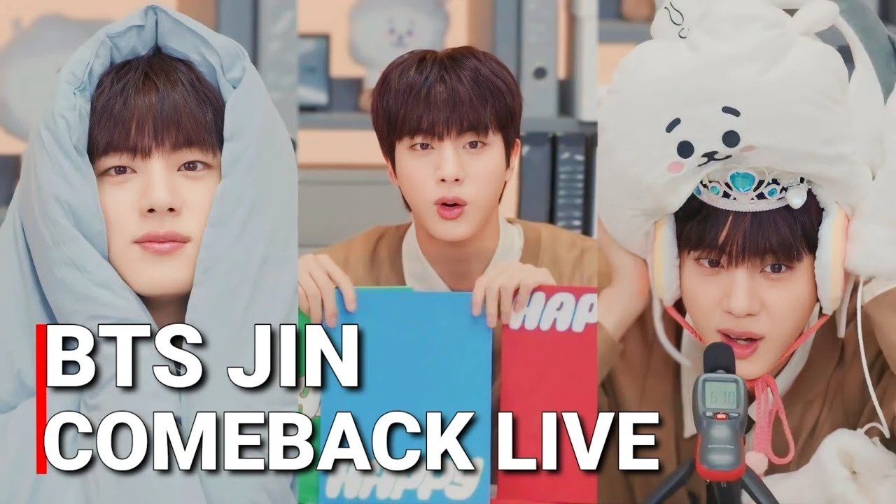 Watch: Jin Comeback Weverse Live: Running Wild & Happy + J-HOPE Surprise Appearance 2024