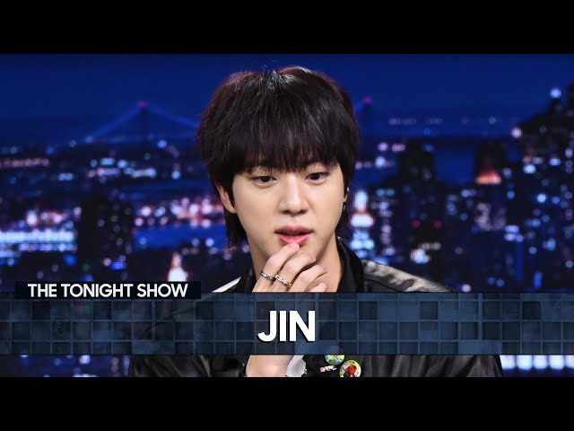 Jin teaches Jimmy Fallon how to dance to 'Super Tuna' + performs 'Running Wild' on 'The Tonight Show'