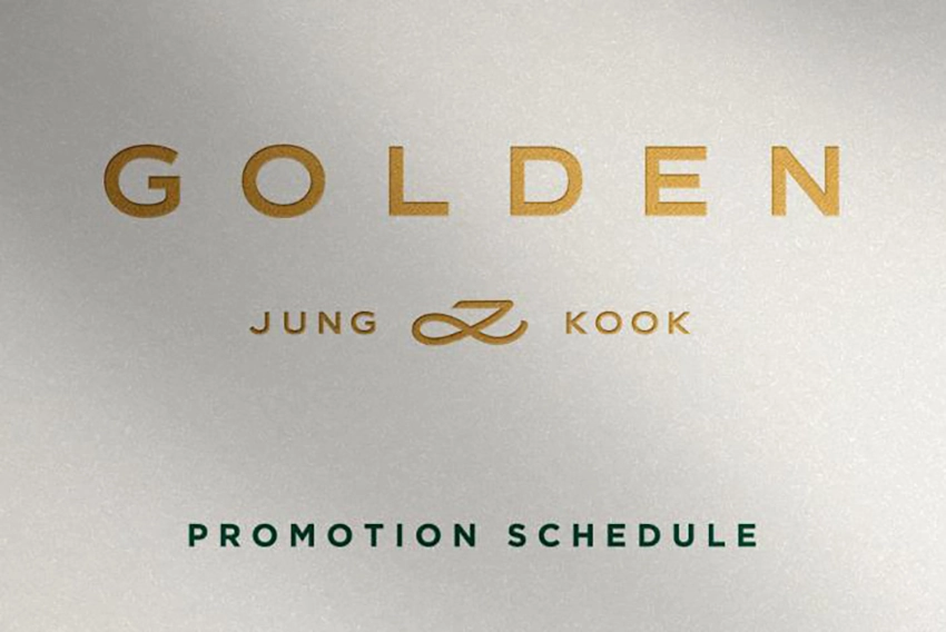 Jung Kook 'GOLDEN' Promotion Schedule