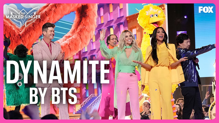 Sesame Street & Masked Singer Judges Perform "Dynamite" by BTS