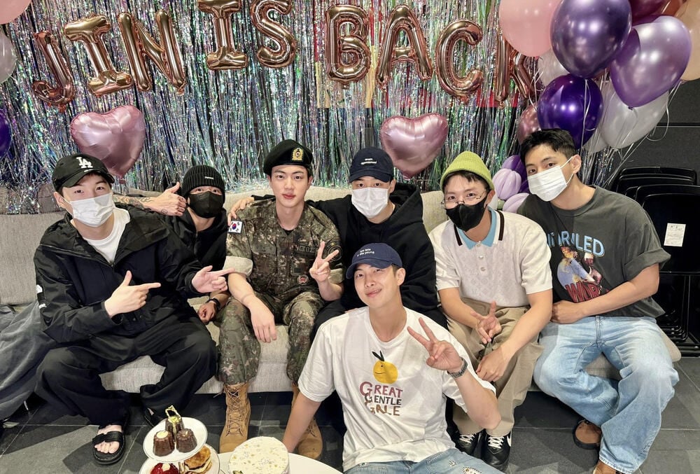 BTS members reunite after Jin is discharged from mandatory service