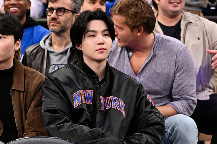 Photos: Suga Attends Miami Heat v New York Knicks Game