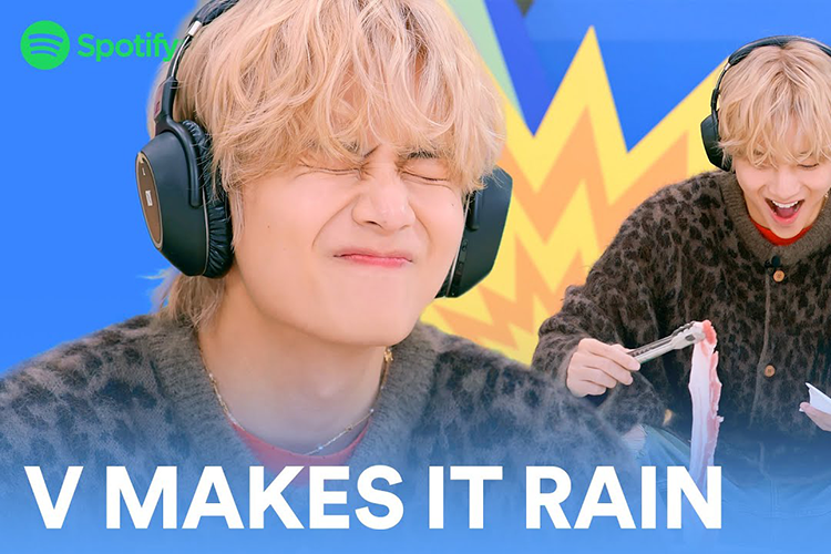 Watch: V makes it rain at Spotipoly