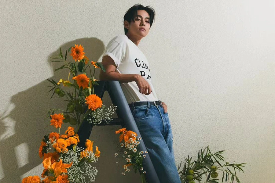 W KOREA reveals beautiful photos of Taehyung in Celine as Valentine’s Day gifts