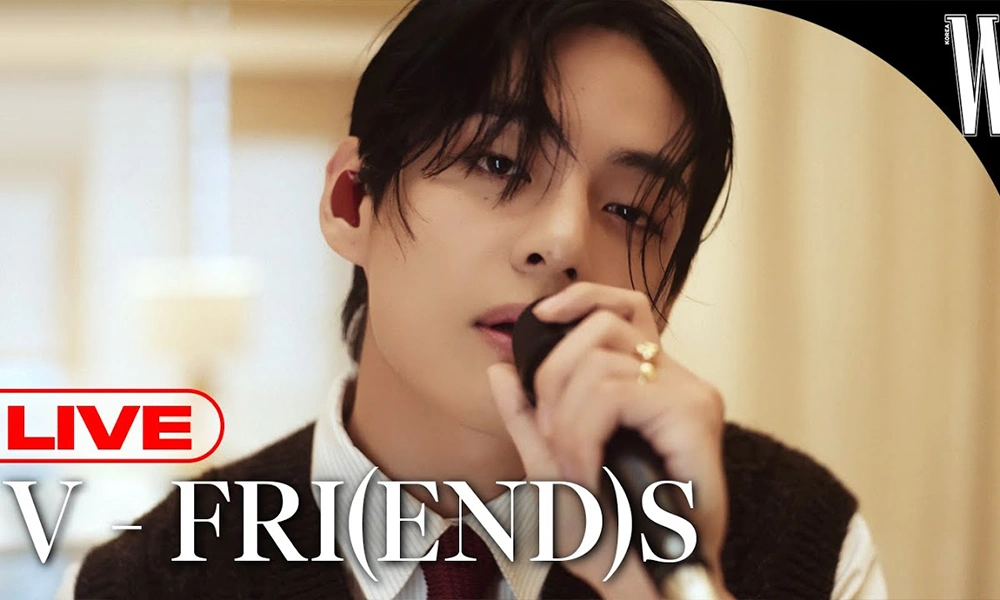Watch: V Croons New Single ‘FRI(END)S’ in Luxury Live Performance Video